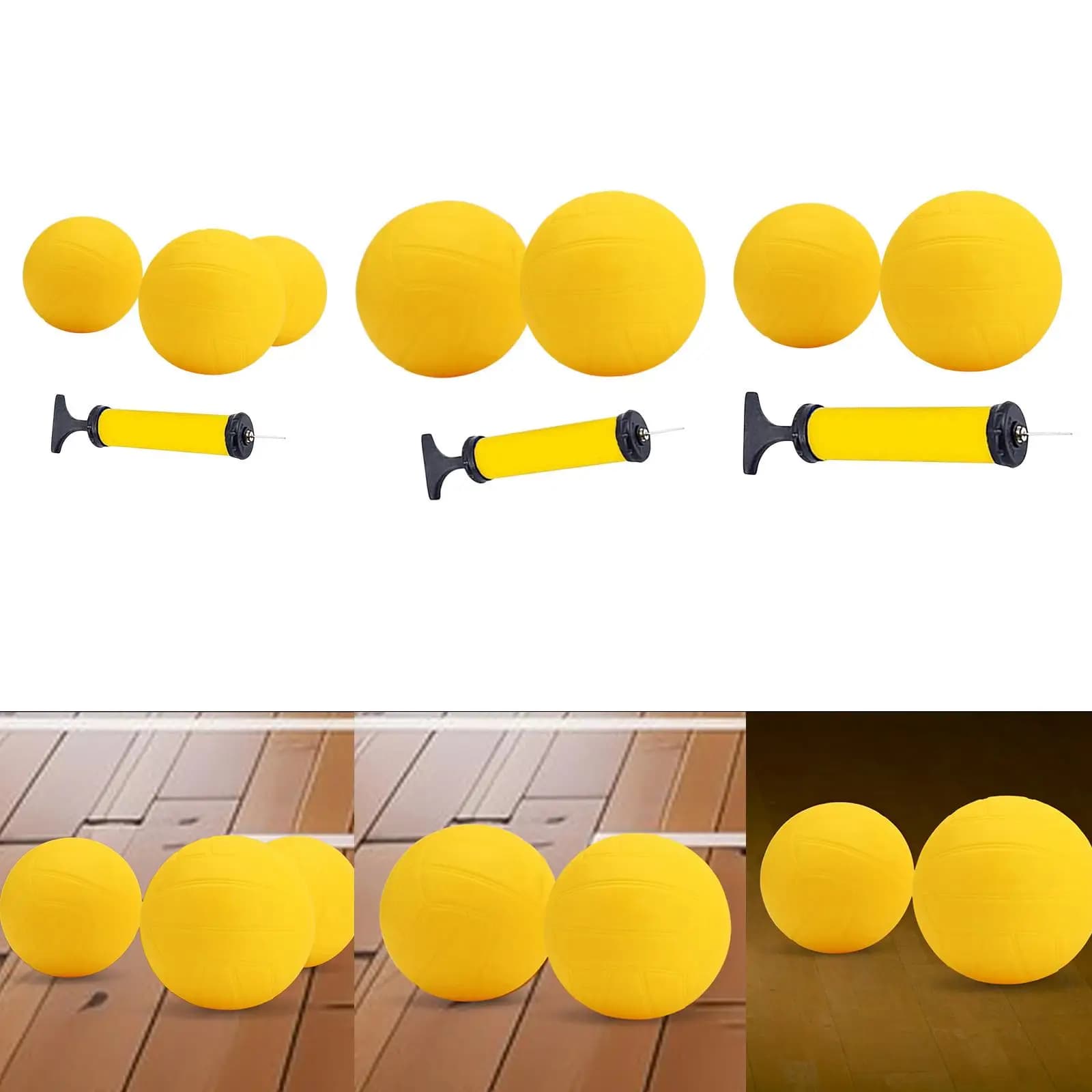 Set Mini Pallavolo con Pallone Gonfiabile in PVC, Gioco Sportivo per Rete Rotonda, Prato, Spiaggia, Attività Familiare