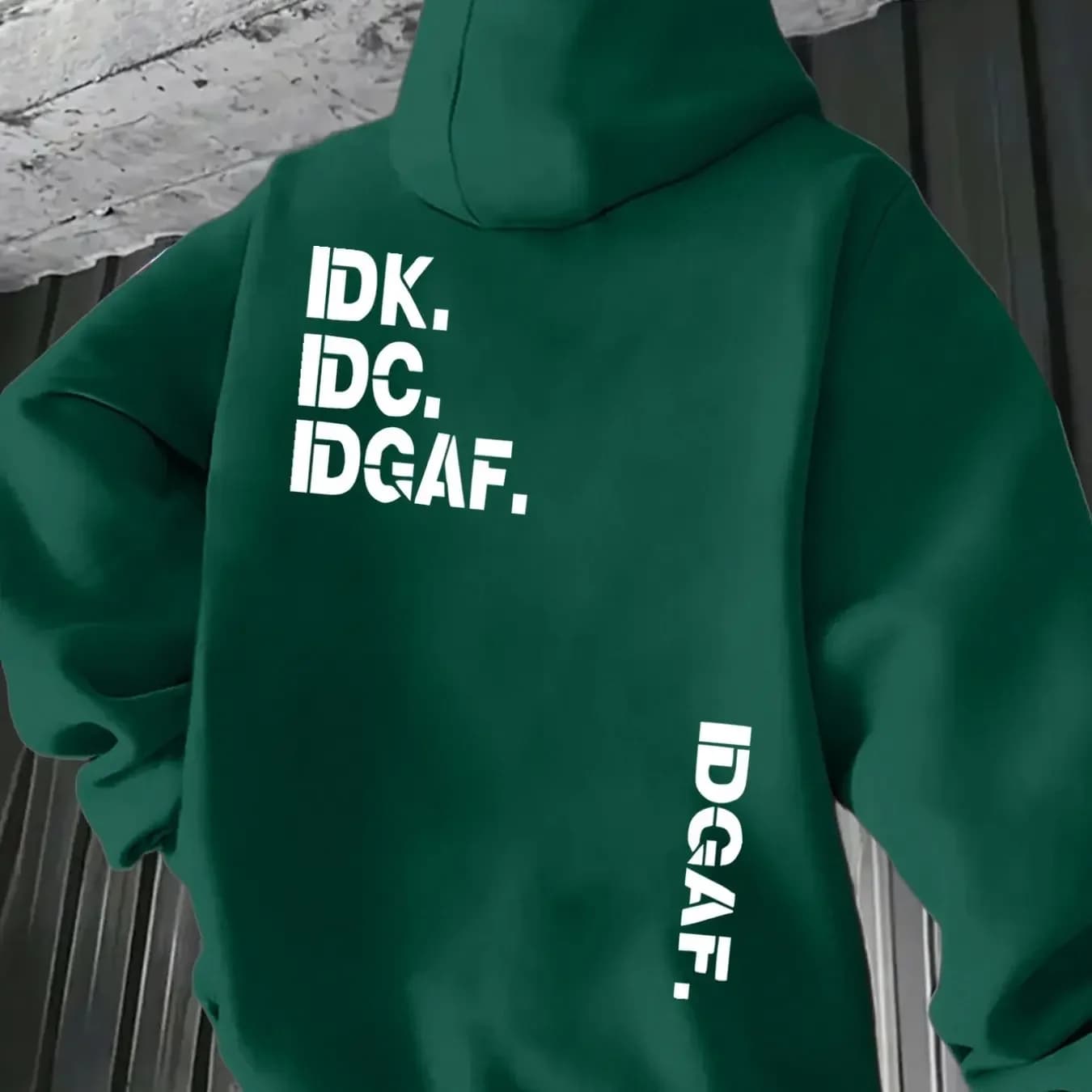 Men'S Casual Print Sweatshirt - Made from Knit Fabric, Featuring a Round Neck And Hood Desig with Slight Stretch