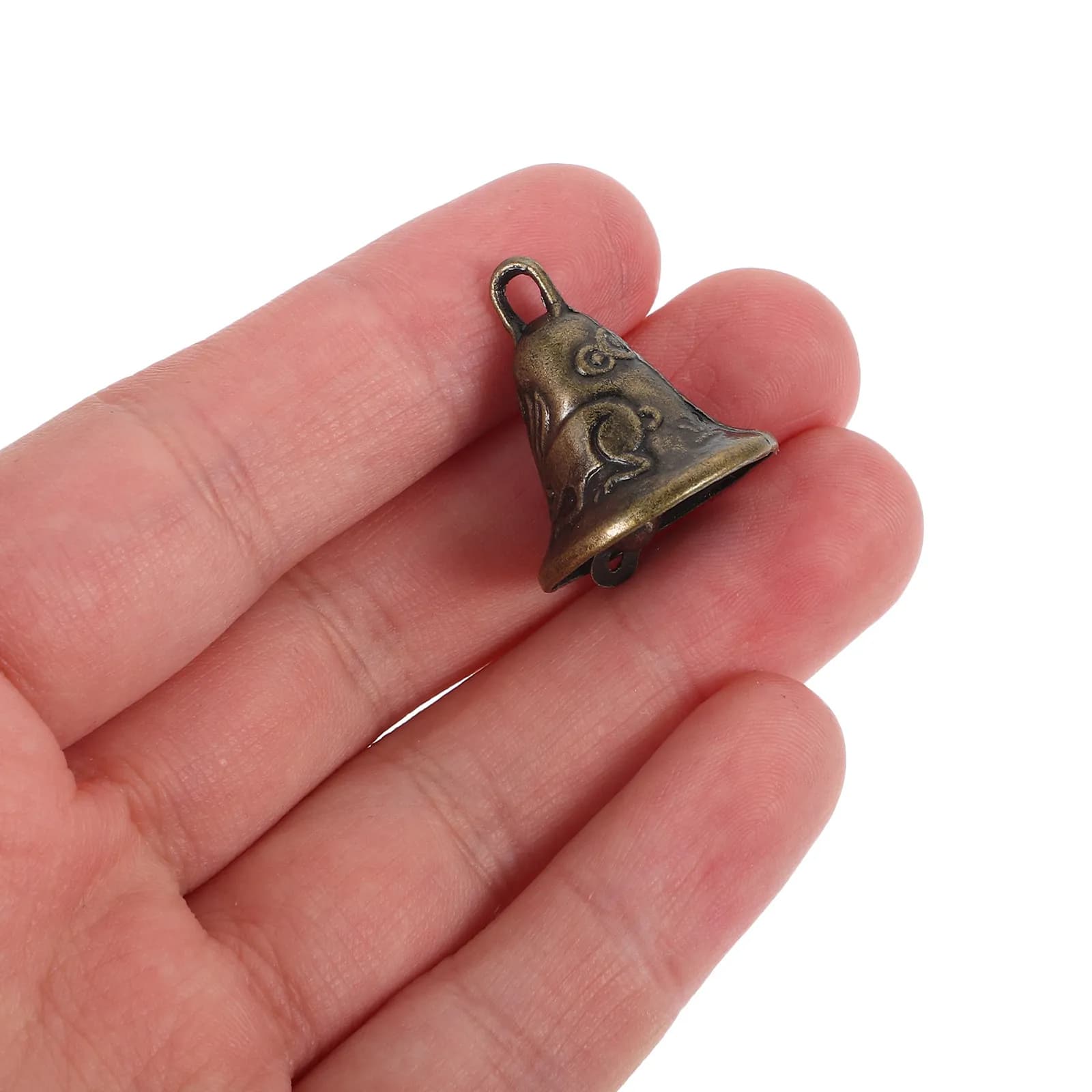 20Pcs Alloy Bells Feng Shui Evil Restraining Bells Retro Wind Chime Bell Supplies DIY Home Decor Hanging Accessories
