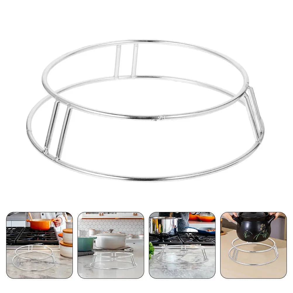 Stainless Steel Wok Rack Heavy Duty Portable Stove Stand for Outdoor Camping Bbq Gas Cooktop Multi Function Pot Holder Pan