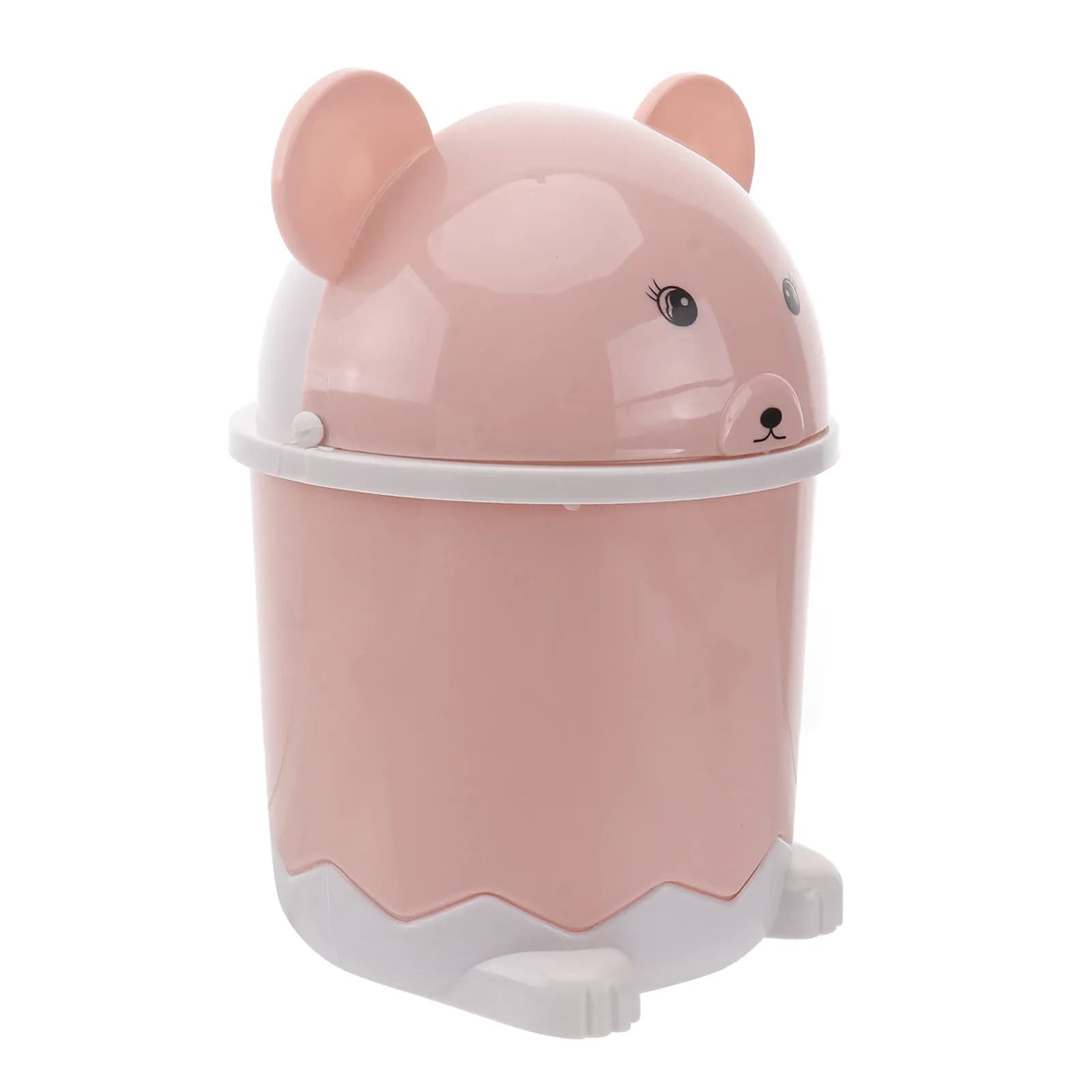 Mini Trash Bin Desktop Wastebasket Trash Can Random Color Compact Creative Design Table Garbage Can Office Car Use
