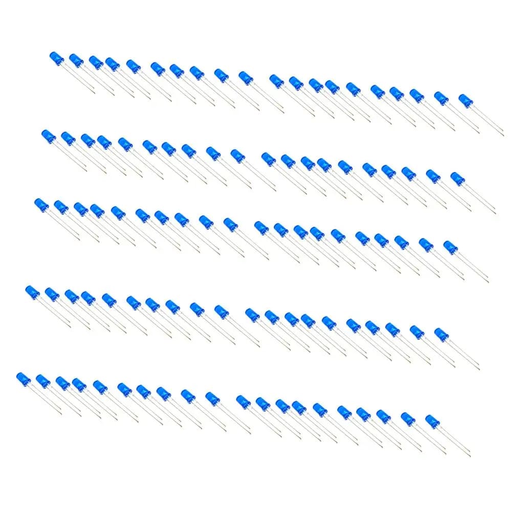5mm Blue Round Top LED Diode Lights High Quality Lens Lamp Decorative Lighting Components for Fairy Lights