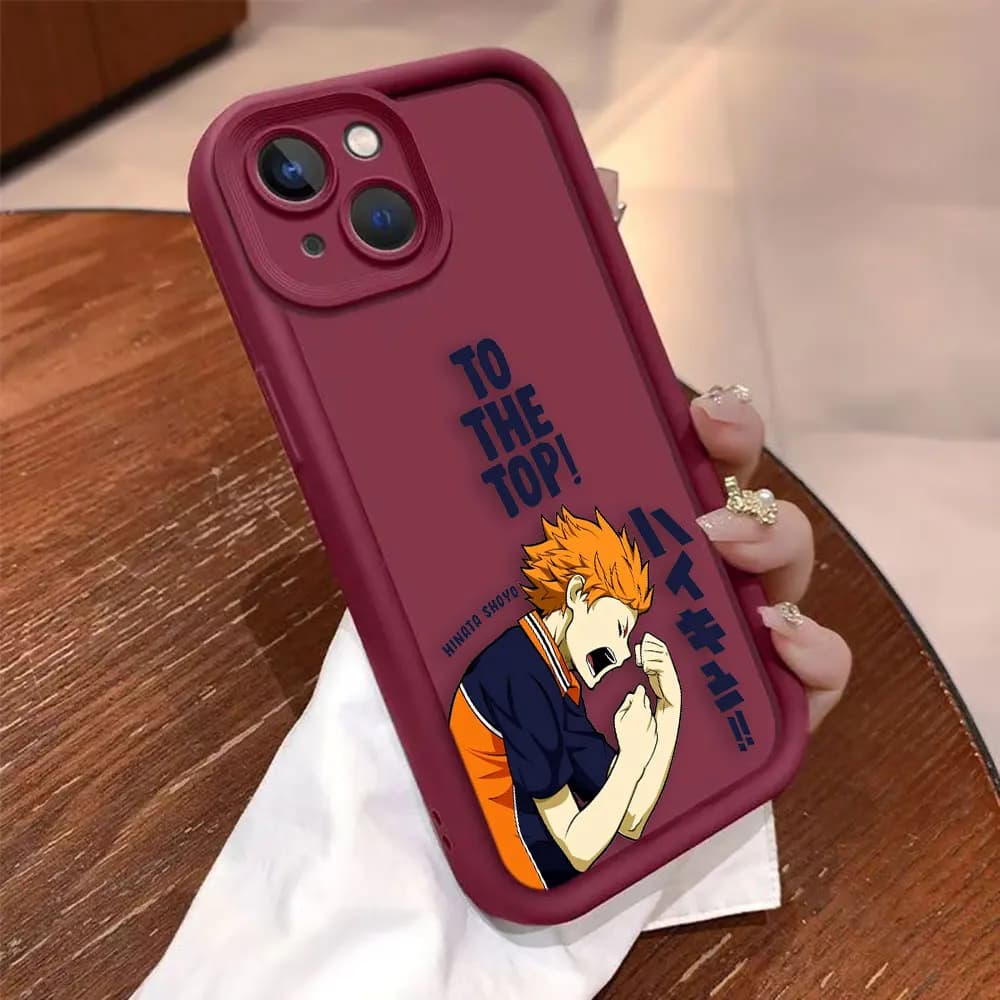 Phone Case H-Haikyuu School Volleyball for iPhone Apple 17 AIR 16 E 11 12 13 14 15 XR Plus Pro Max, shockproof cover in TPU