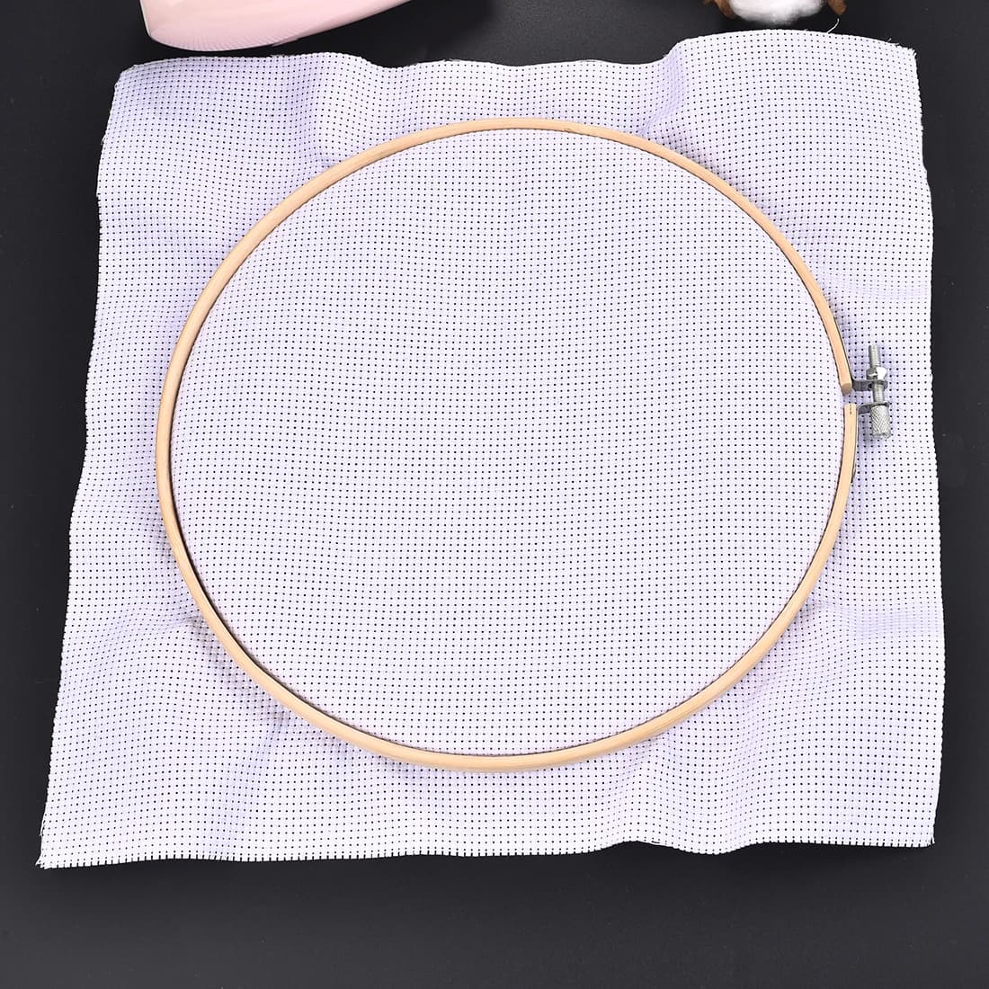 10pcs/Set Dia 10-30cm Wooden Embroidery Hoops Frame Sets Bamboo Embroidery Hoop Rings For DIY Cross Stitch Needle Crafts Tools
