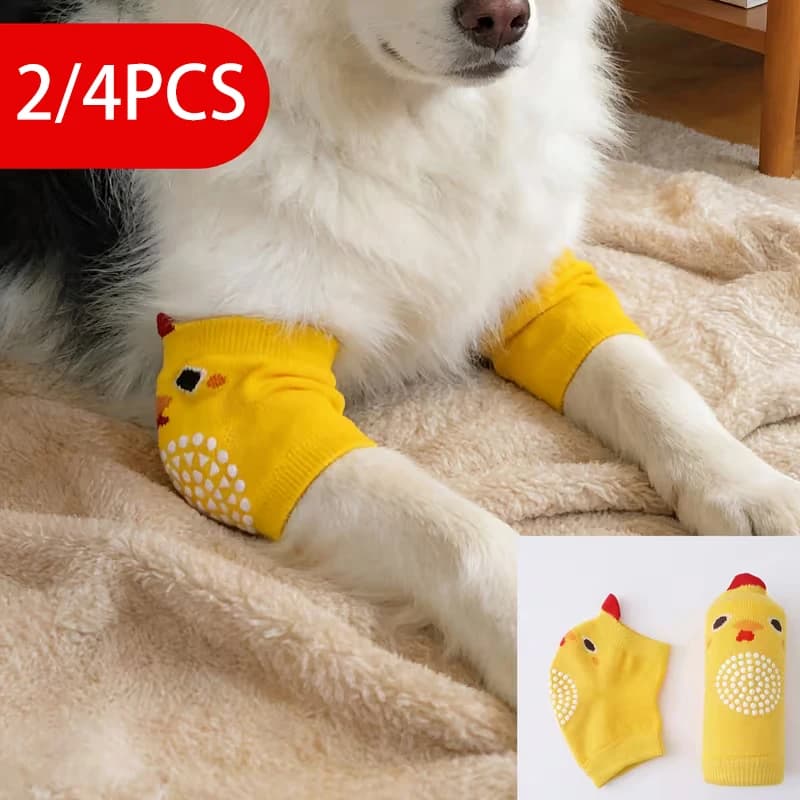 Gomitiere antiabrasione, calze protettive per le articolazioni per cani di taglia grande, ginocchiere per animali domestici, adatte per cani di taglia media e grande.