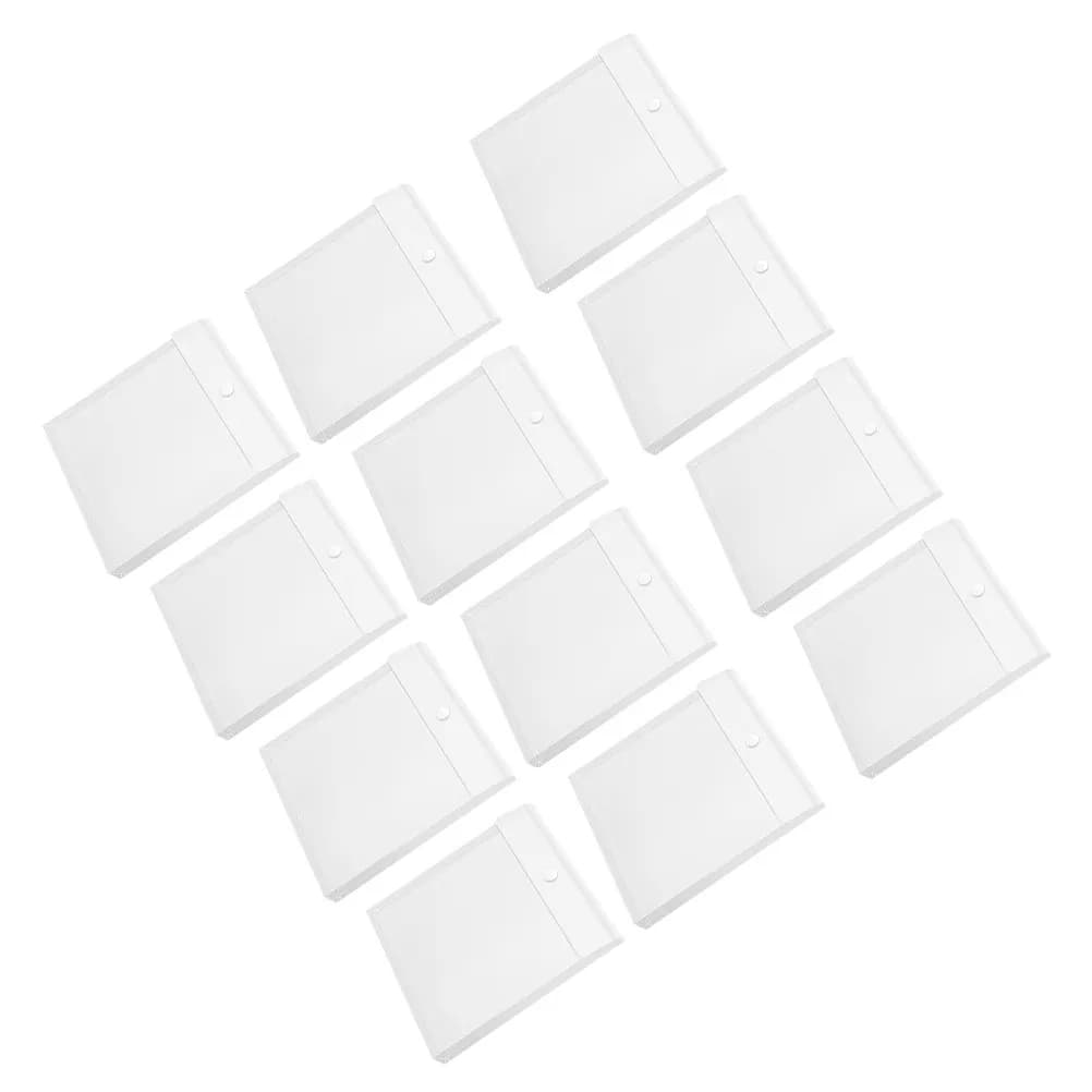 12 Pezzi Organizzatore Trasparente per Carta da Scrapbook, Contenitore per Carta Artigianale, Cartella Porta Documenti in Vinile, Busta in Plastica per Ufficio