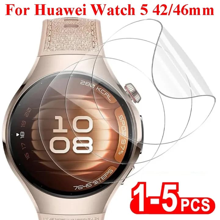 Pellicola idrogel per Huawei Watch 5 42mm 46mm protezione schermo pellicole morbide in TPU accessori per orologi per Huawei Watch 5 copertura protettiva