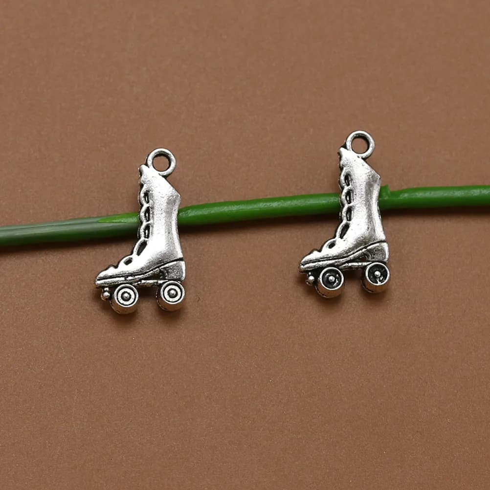 20Pcs Alloy Ice Skate Pendant Charms Simple Shape DIY Necklace Bracelet Jewelry Making Accessories Gifts Alloy Pendant Charm