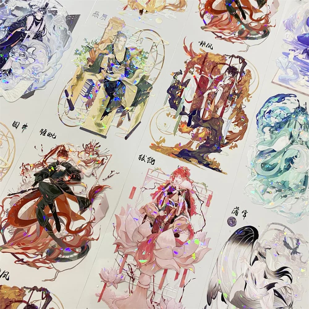 Washi pet tape journal m5 dragon nine sons witch mythical male handsome guy ancient Chinese scrapbooking mobile phone case stick