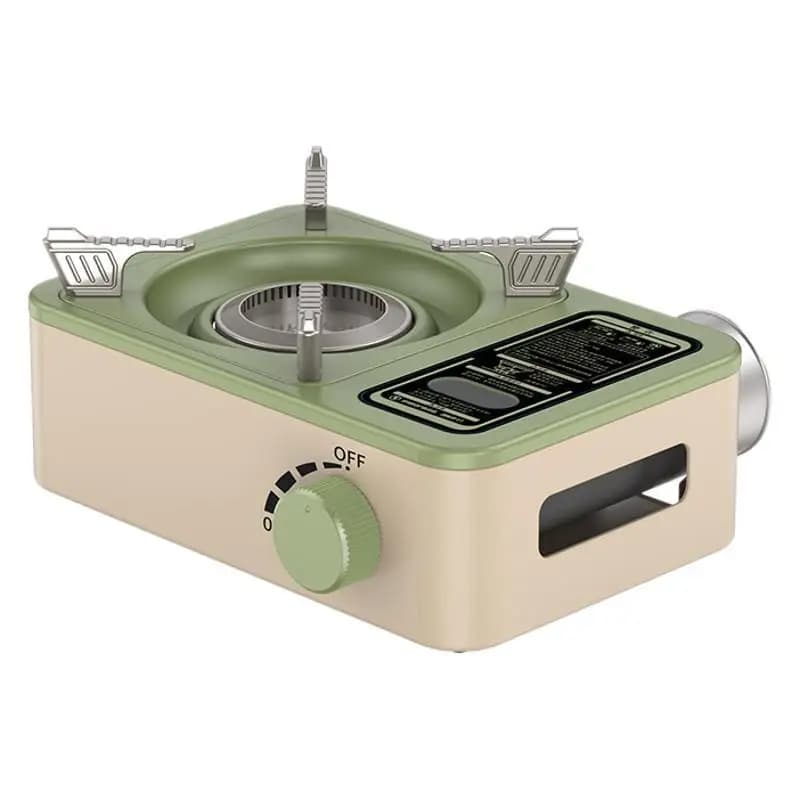 Mini fornello a gas butano leggero di alta qualità pieghevole antivento diviso campeggio picnic all'aperto cucina barbecue alla moda all'ingrosso