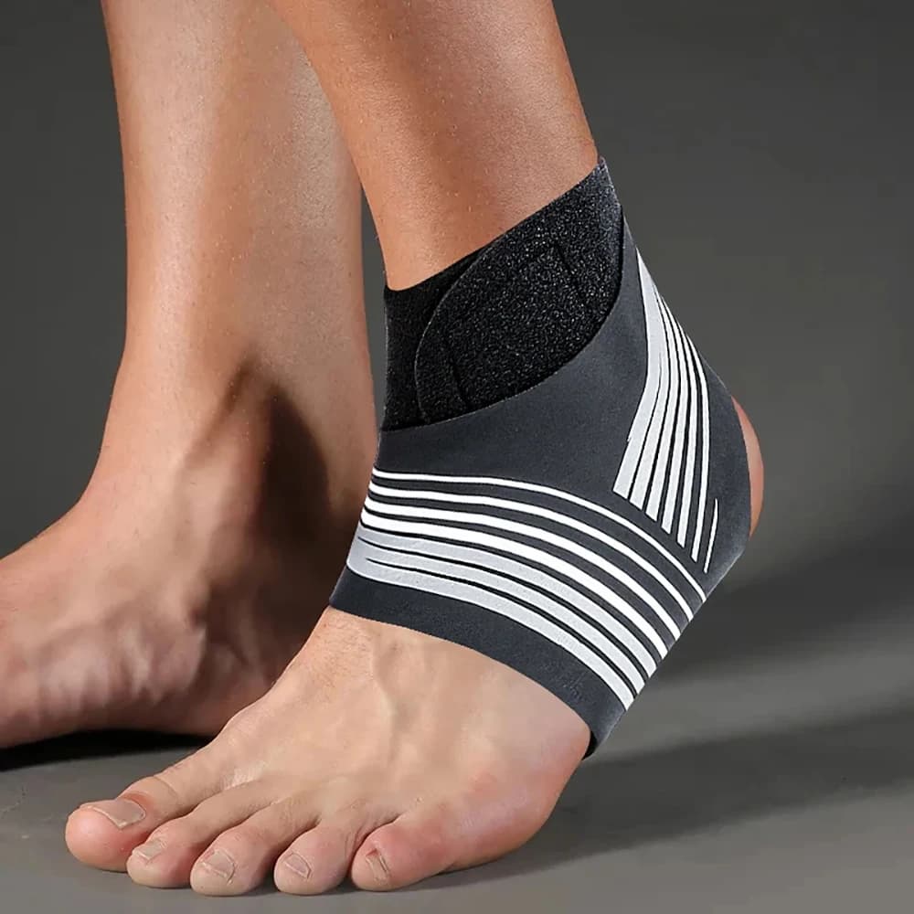 1 Pc supporto per caviglia a compressione regolabile per uomo e donna, forte protezione sportiva per cavigliera