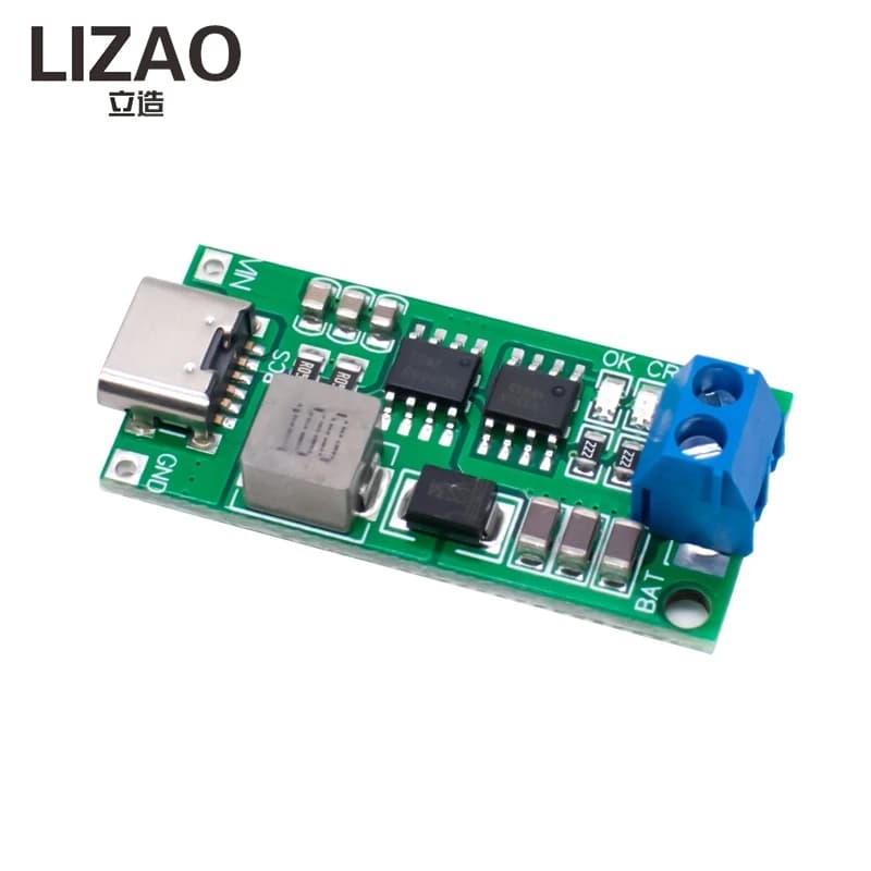 Modulo Caricabatterie Boost Step-Up LIZAO Type-C 2S 3S 4S con Uscita 8.4V 12.6V 16.8V per Batterie LiPo 18650 da 7.4V 11.1V 14.8V