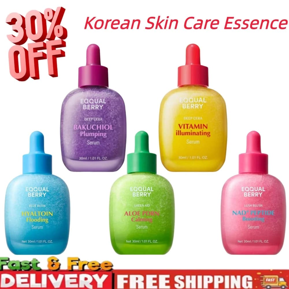 Serum EQQUALBERRY BAKUCHIOL 30ML, Retinol Alternative 5,000 PPM, Vitamin C Serum for Whitening and Viso Skin Grinding