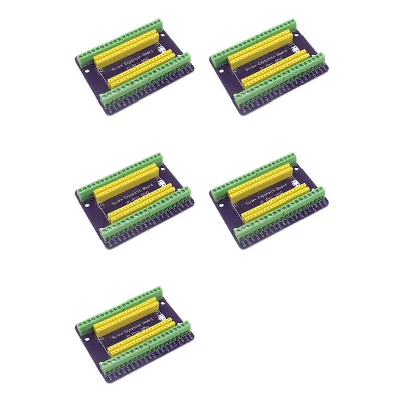 Scheda di espansione GPIO ABIJ-5X per Raspberry Pi PICO, modulo di interfaccia GPIO con terminali Picow, pin maschio e femmina integrati (saldati)