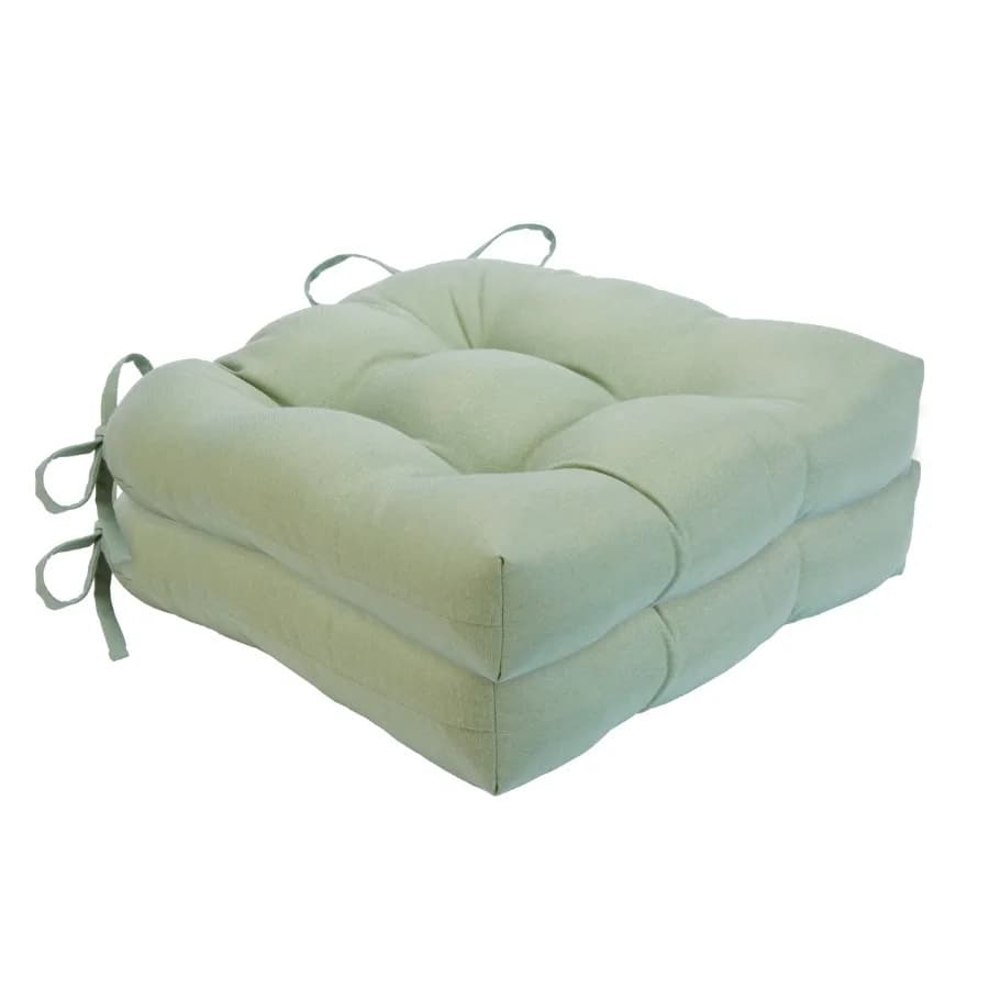 Home Furnishing Chase Chair Pads Apple Green Solid Modern Kitchen Dining Chair Seat Pads Cushions: 16" X 15" X 3"