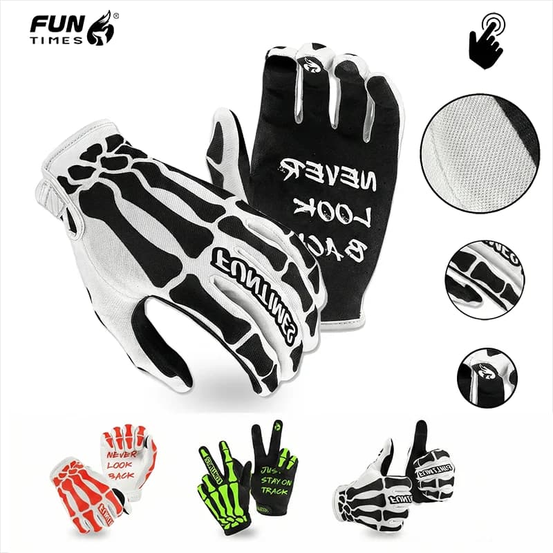 FUNTIMES I nuovi guanti da equitazione sono adatti per motocicli, bici da corsa, mountain bike, bici elettriche, ecc