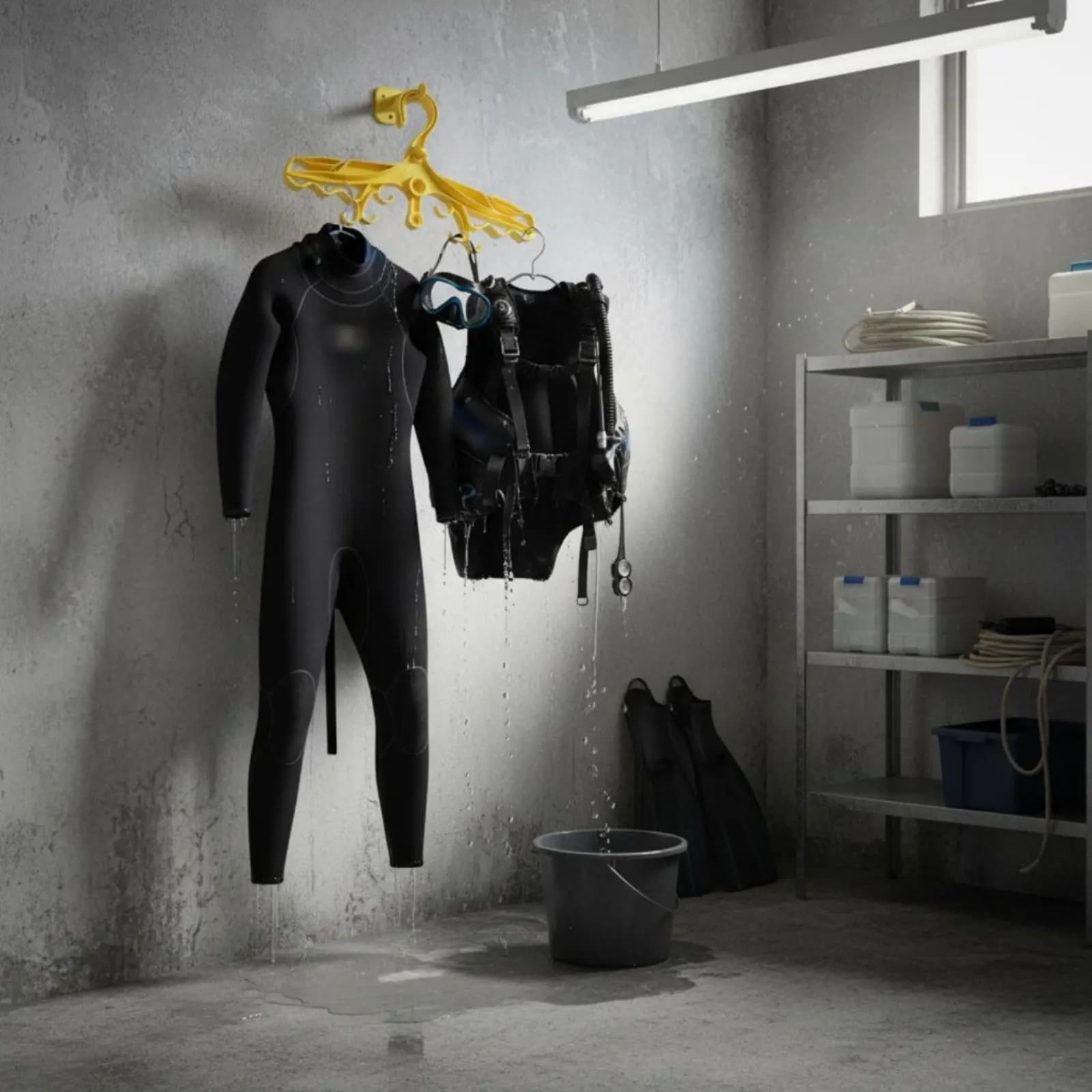 BCD Hanger 360-Degree Rotating Hook Wetsuit Drying Rack Diving Gear Hanger