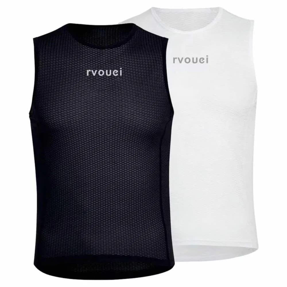 Rvouei Nuova Maglia da Corsa Estiva, Gilet Traspirante per Ciclismo, Sottomaglia Elastica Senza Maniche, Maglietta Corta in Rete Superleggera per Bici