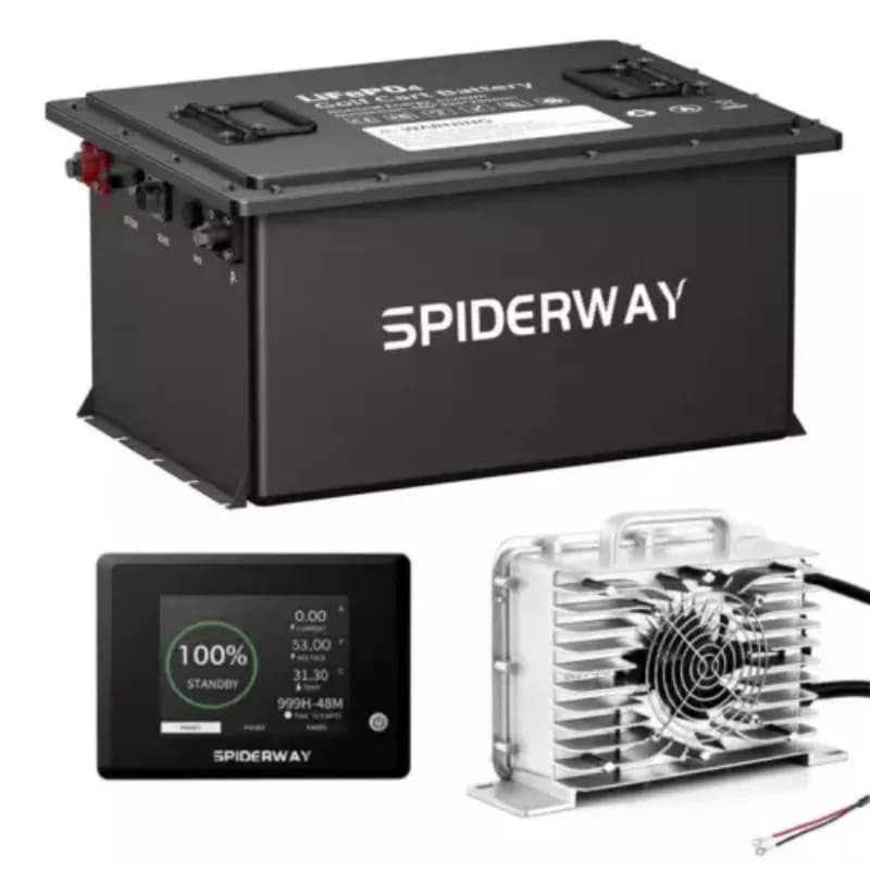 Batteria al litio LiFePO4 24 V (25,6 V) 105 Ah con carica intelligente 24 V 25 A per ascensore a forbice Genie Skyjack JLG Boom