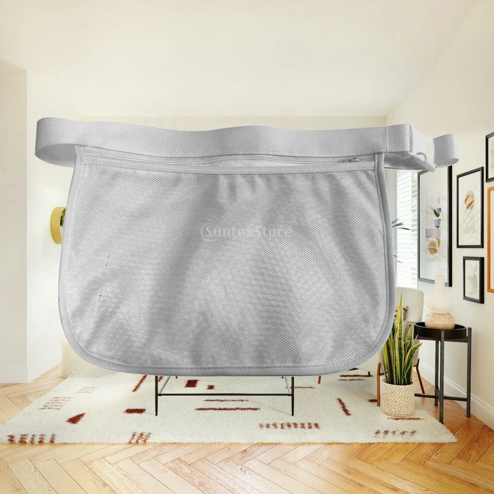Tennis Ball Holder Mesh Pocket Oxford Cloth Bag for Golf Pickleball Badminton Sports Accessory