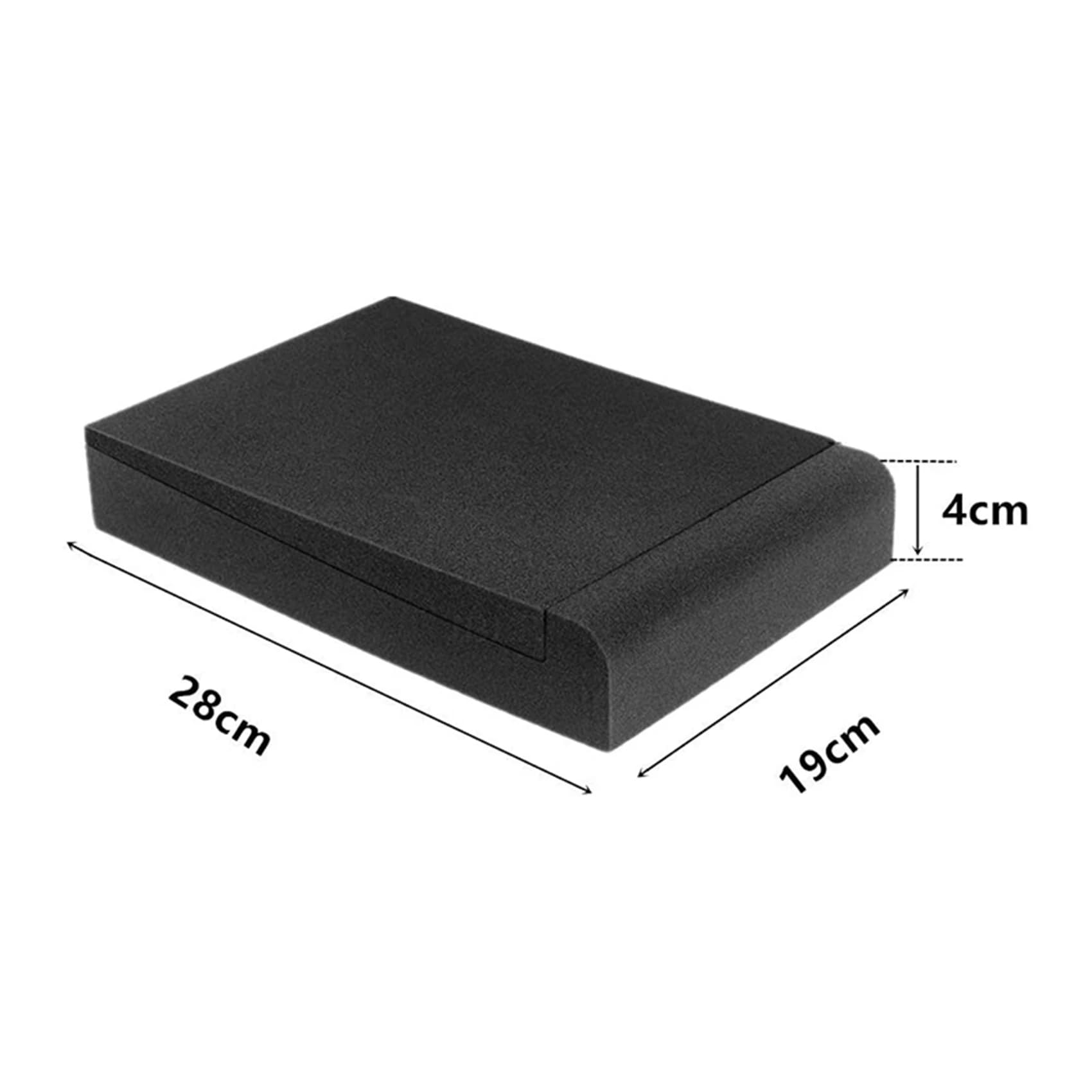 AA75-4X Speaker Pads, Isolation Pads,High Density Studio Monitor Foam, Studio Monitor Stand Pads, Speaker Base,28X19x4cm