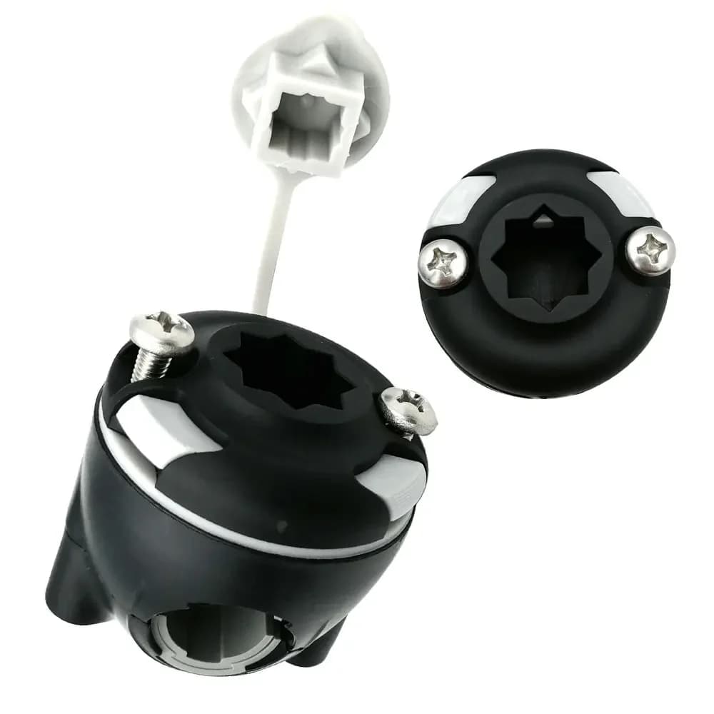 Fishing Rail Clamped Mount Base Star Holding Base Marine Boat Kayak GPS Fish Finder Pipe Adapter Accessories Holder