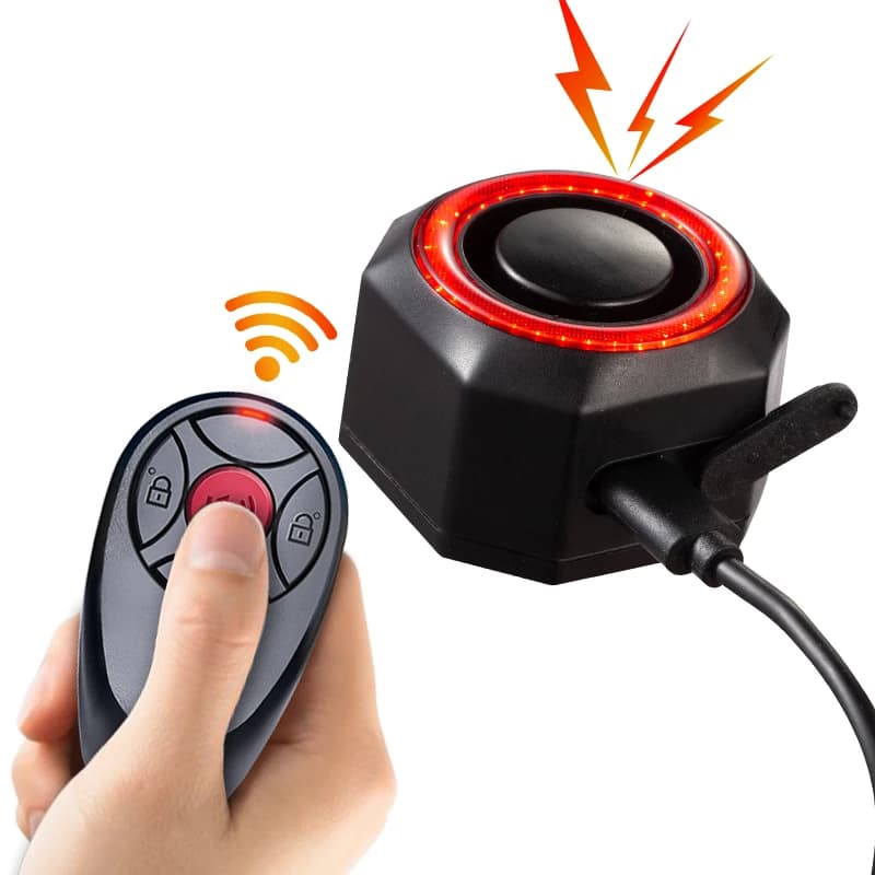 Fanale posteriore per bici intelligente Allarme fanale posteriore per bici antifurto SF33R Luci di avvertimento lampeggianti per la sicurezza in bicicletta