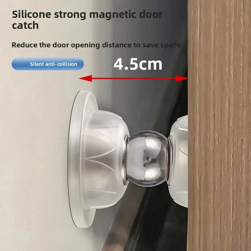 Fermaporta in silicone silenzioso anti-collisione – Magnetico potente sensibile al tocco per hotel e uso domestico