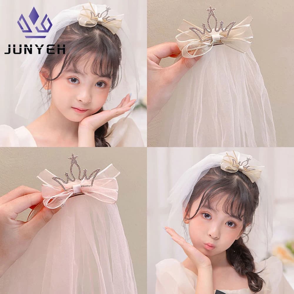 Forcina per corona da principessa Accessori per capelli coreani carini per bambini Fermagli per capelli con diamanti per ragazza Copricapo per foto per bambini