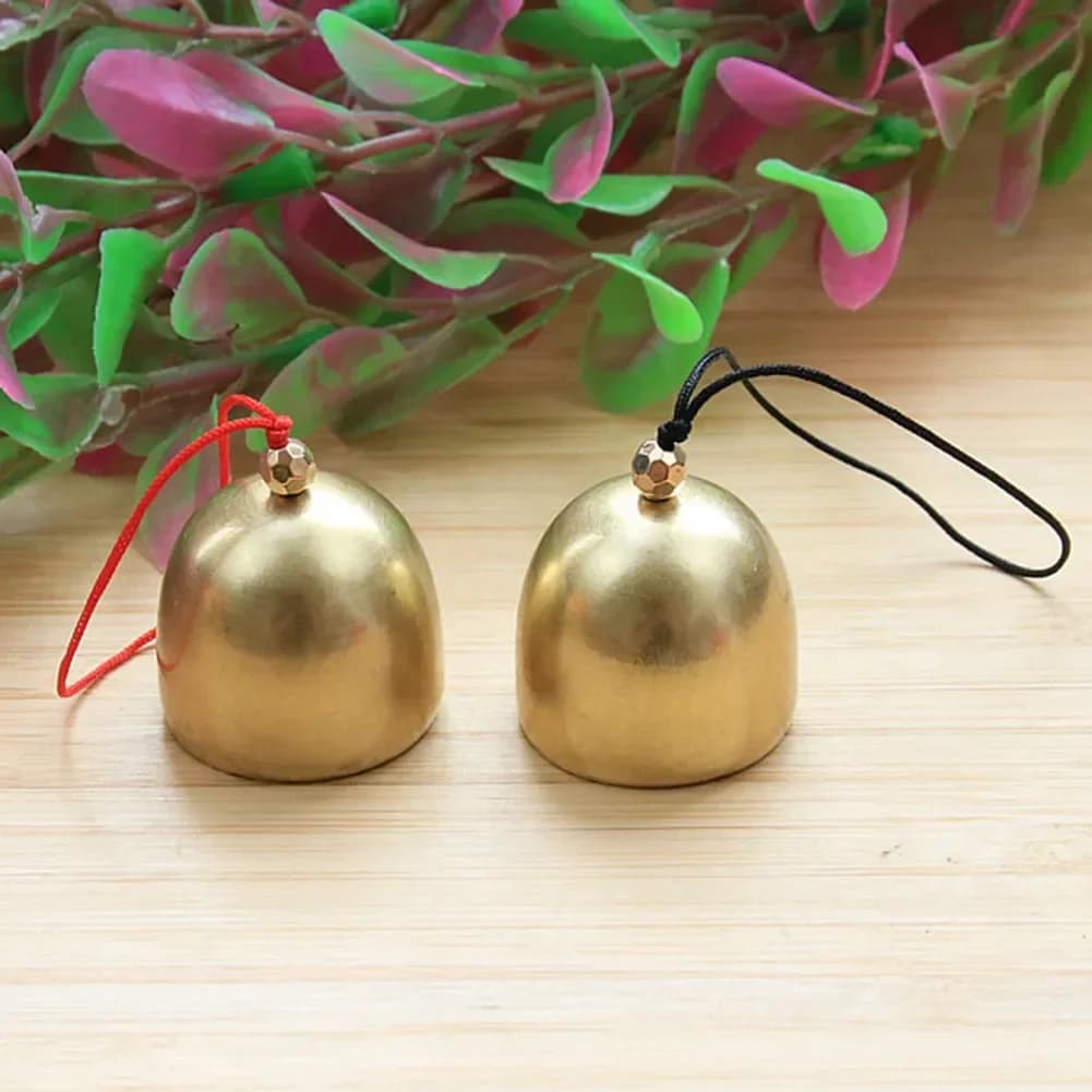 1pcs Metal Bell Wind Chime Pendant Anti-Theft Door Bell Pure Copper Home Birthday Wedding Christma Decoration