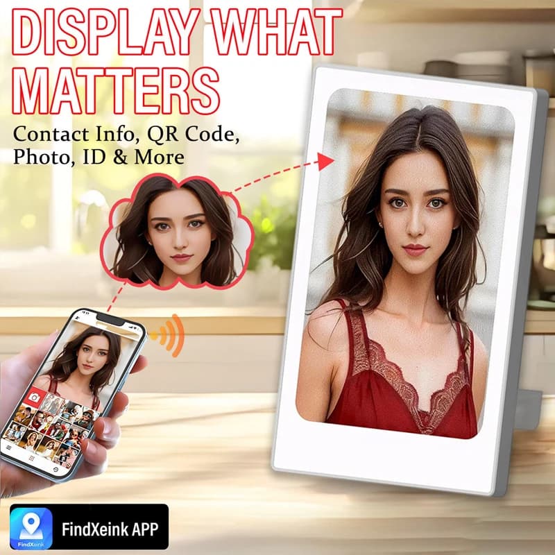 4.0 Inch Bluetooth Digital Photo Frame, HD Color Screen Wall-Mounted Electronic Photo Album, Best Christmas Gift for Family
