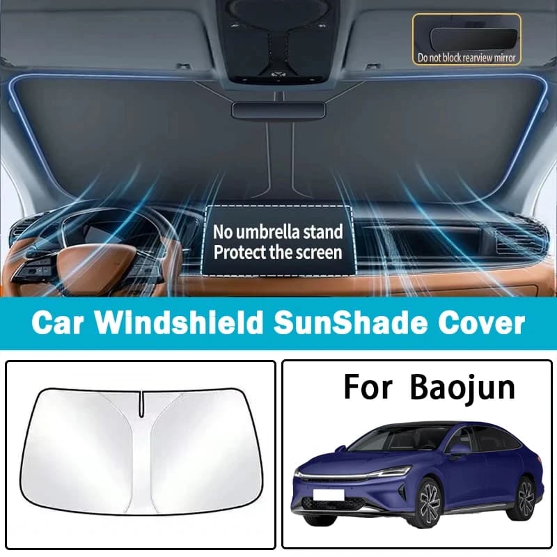 It Is Suitable for Baojun 730/530/310/e200/360 Car Sunshade Front Sunscreen Thermal Insulation Parasol Board