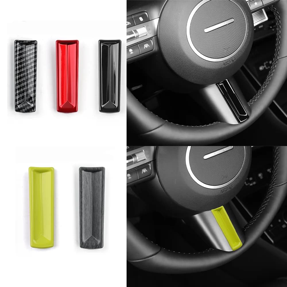 1 Pezzo Copertura Inferiore Volante Auto in ABS, Accessori Interni Auto Perfettamente Compatibili con Hyundai KONA SX2 2024 2025 2026 LHD RHD