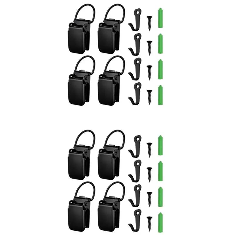 B97A-For Wall Hanging For Rugs, Carpets,Blankets Display Heavy Duty Tapestry Hangers Clamps 8Pcs Anti-Slip Quilt
