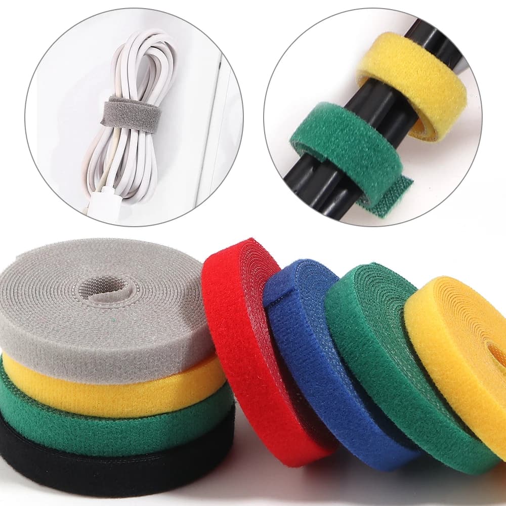 3m/roll Cable Ties Reusable Loop Bundle Self Adhesive Fastener DIY Accessories Nylon Strap Organizer Clip Wire Holder Management