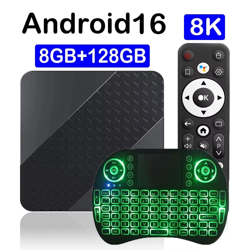 TV Box X10 Android 16 RK3518 Core Cortex A53 Supporto Video 8K 8GB128GB Wifi6 Netflix Assistente Google Lettore multimediale Set Top Box