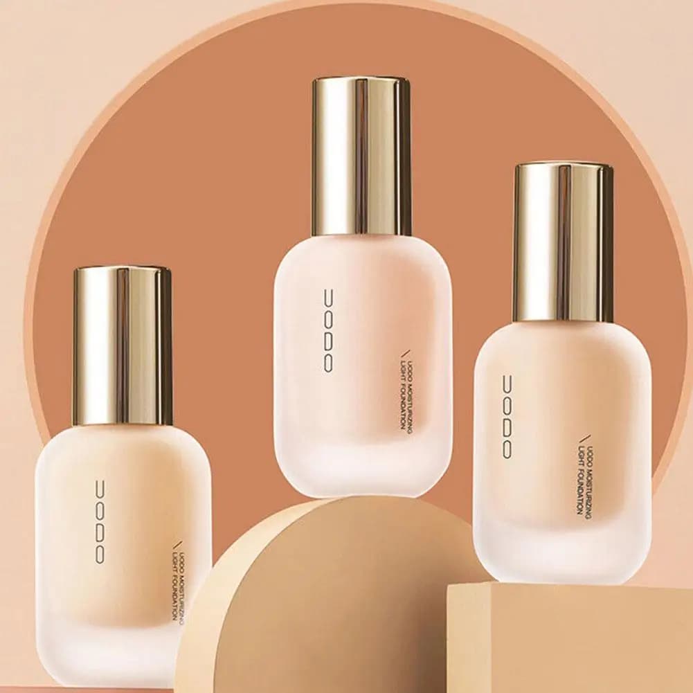 UODO Fondotinta liquido Correttore BB Cream a lunga durata Impermeabile per una cura della pelle luminosa secca a grassa 30ml