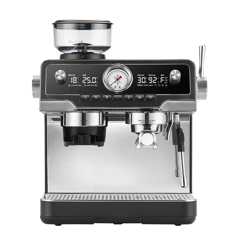 WESDERMO Factory Customized 20 Bar Home Cafetera Milk Frother Professional Commercial Coffee Espresso Machine With Grinder