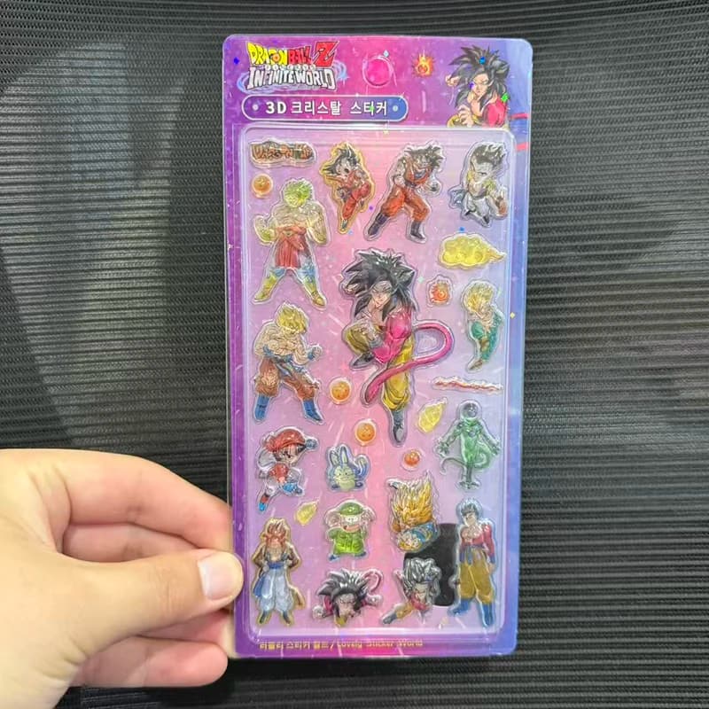 Nuovi Adesivi 3D in Cristallo 4-40 Pezzi, Accessori Anime Giapponesi per Decorazione Fai-da-Te, Scrapbook, Quaderni e Diari