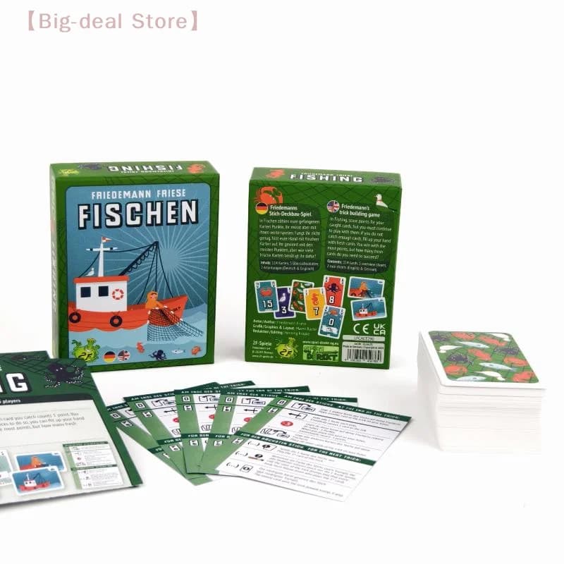 【M】Gioco di carte Fishing Frenzy, divertente gioco da tavolo per 3-5 giocatori, perfetto per riunioni di famiglia e feste di gruppo di 40-60 minuti