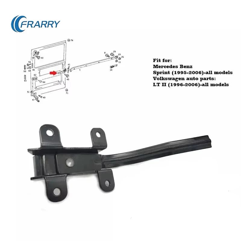 Frarry - BLOCCO PORTA BORDINETTO PORTA CARNIZIONE STAFFA POSTERIORE SINISTRA/DESTRA per Mercedes Sprinter VW LT II (1995-2006) 9017600228