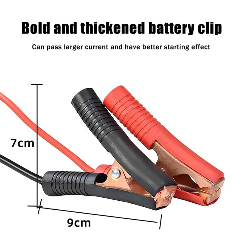 New Car Lithium Battery Converter Charger Clip Auto Igniter Jump Starter For Booster Cable Adapter Emergency Power DIY Tools