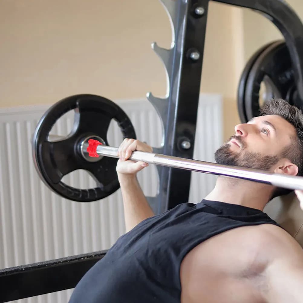 10 Pezzi Collari per Manubri con Dado a Vite, Clip Antiscivolo Regolabili per Bilancieri, per Uso in Palestra e Fitness