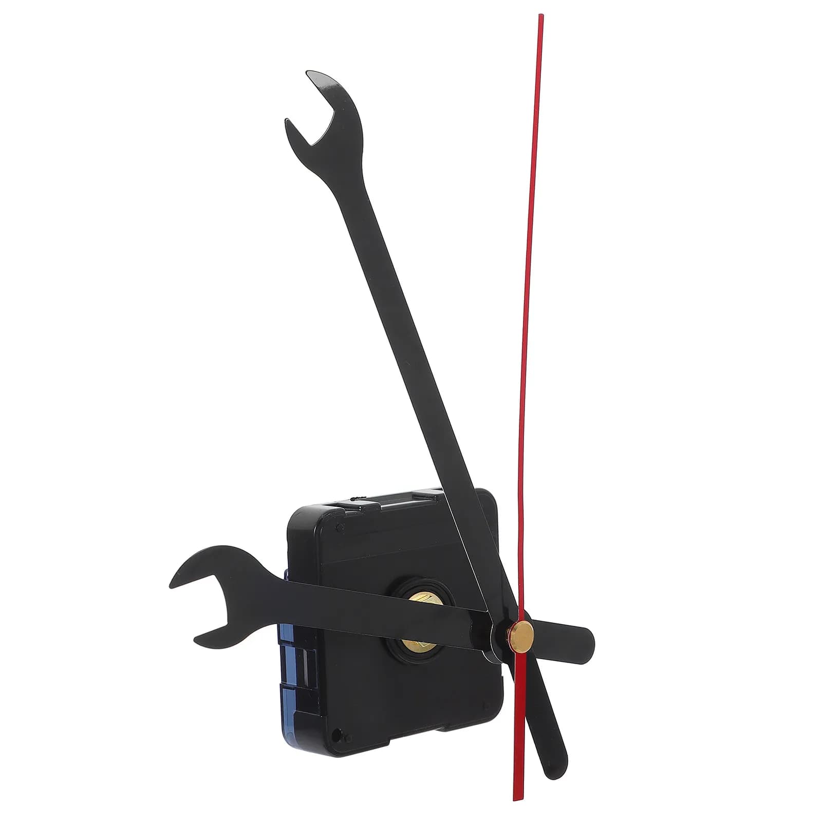 1Set Silent Wall Clock Mechanism Replacement Battery Operated Motor Wrench Shaped Clock Thick Dial Long Shaft Movement