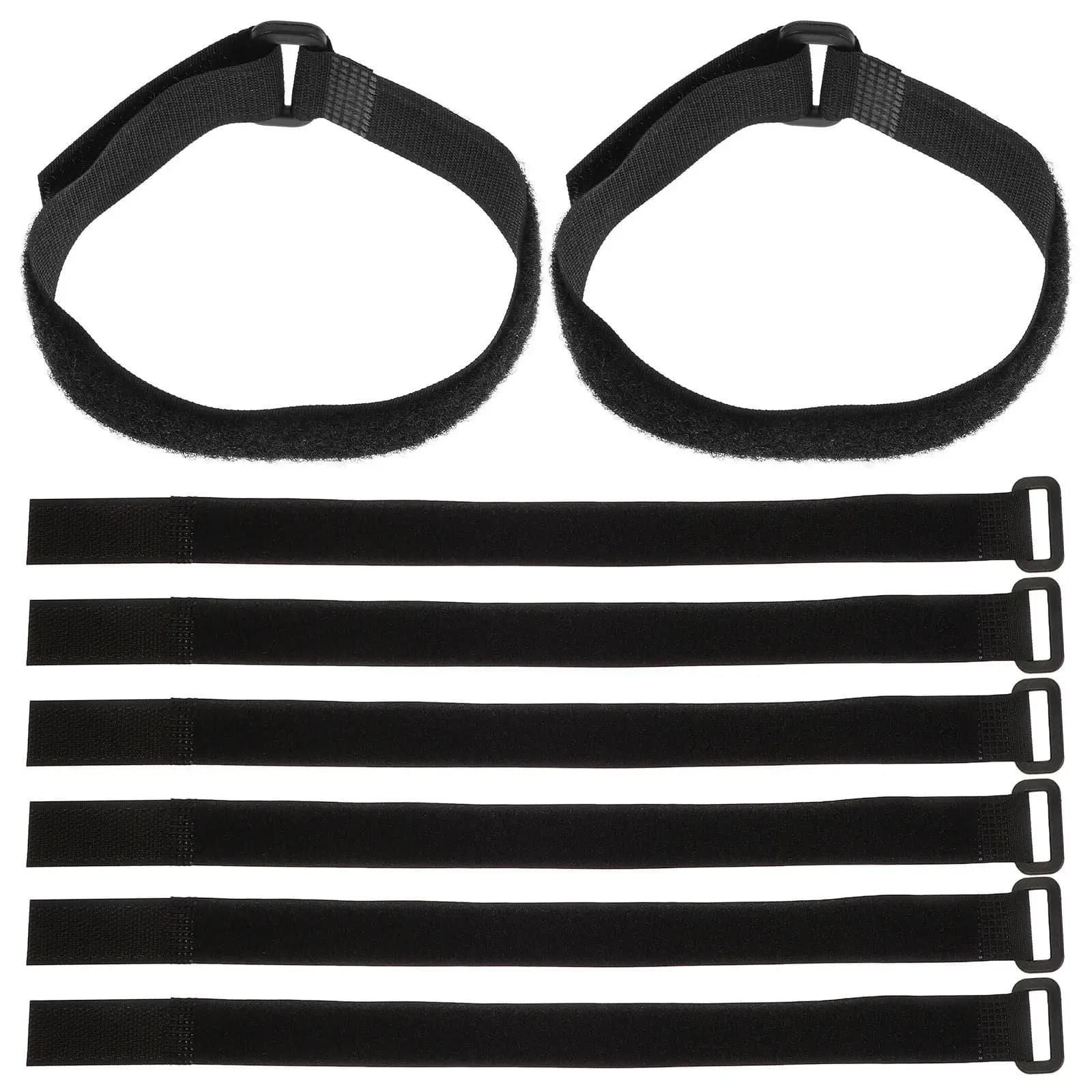 10Pcs Soccer Net Fasteners Hook Loop Adjustable Securing Straps for Goal Nets Heavy Duty Reusable Cable Ties Sports Training
