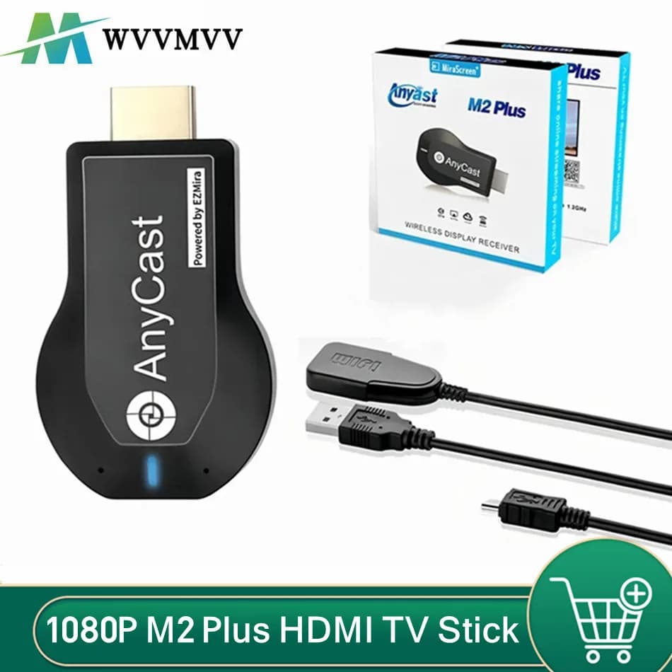 1080P M2 Plus HDMI-compatible TV Stick WIFI TV Display Dongle Receiver Anycast DLNA Share screen for IOS Android Miracast Airplay