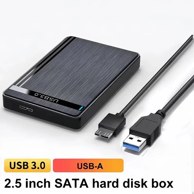2.5 Inch External Hard Drive Enclosure USB 3.0 Type C To SATA Hard Disk Case SSD External Storage HDD Box For Laptops Desktop PC