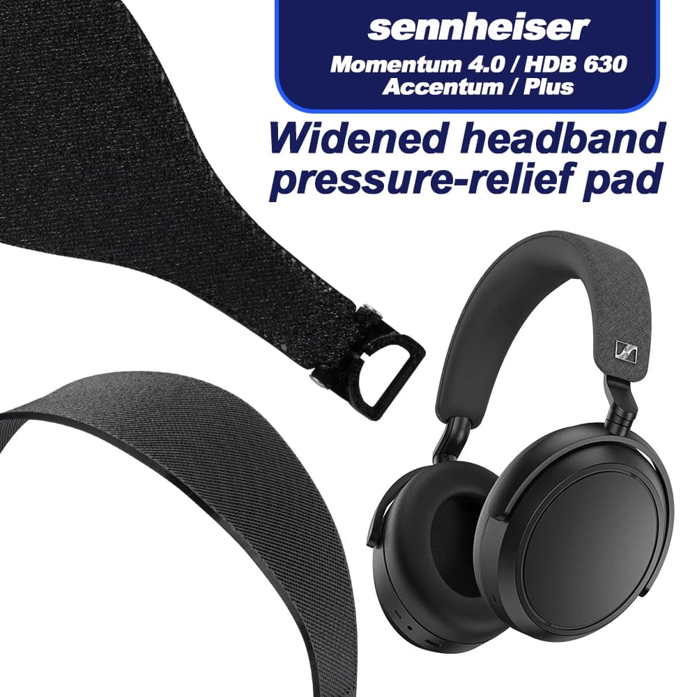 Pressure Relief Headband For Sennheiser Momentum 4.0 HDB 630 Accentum / Plus Headsets Head Pad Widened Headband Pressure-Relief