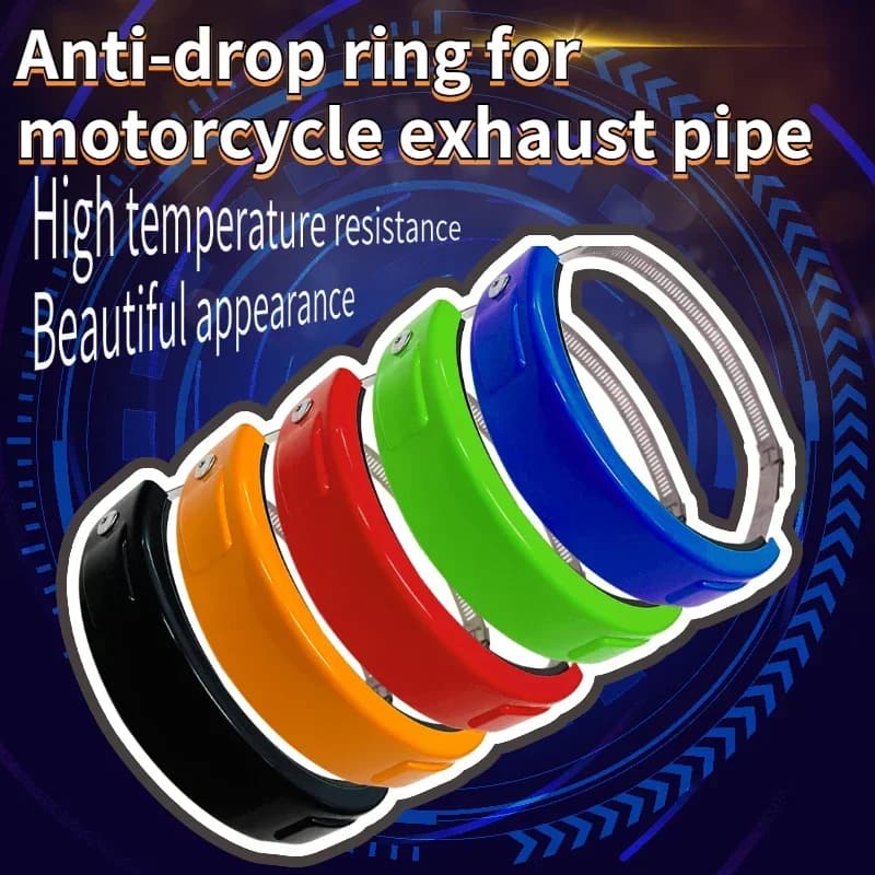 1 pezzo per il tempo Anello antigoccia di scarico generale per moto fuoristrada, anello di protezione dello scarico, anello antiusura di scarico fuoristrada