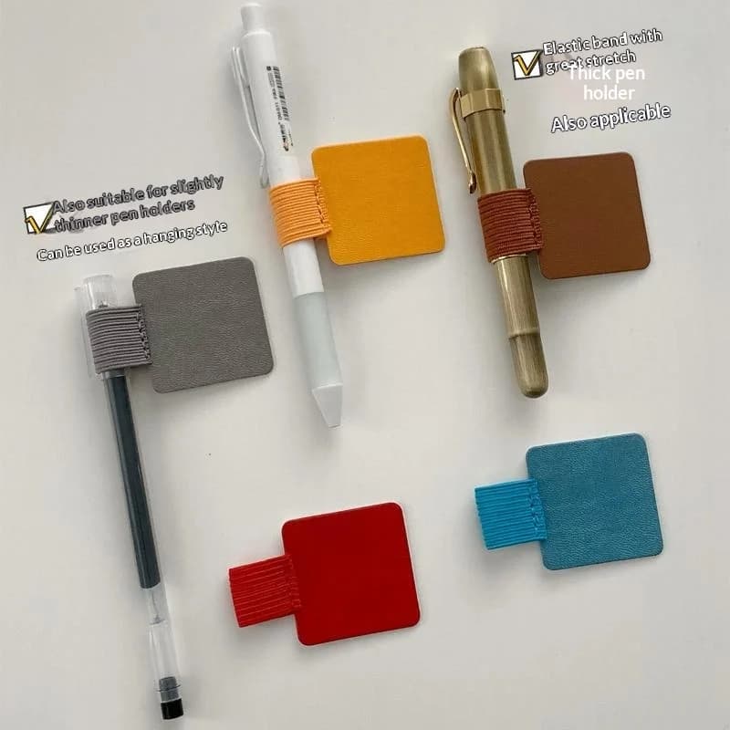 Nuovo Set da 5/10 Pezzi di Clip per Penna Autoadesive, Supporto Elastico per Penne per Quaderni, Diari, Agende, Accessori per Ufficio e Scuola